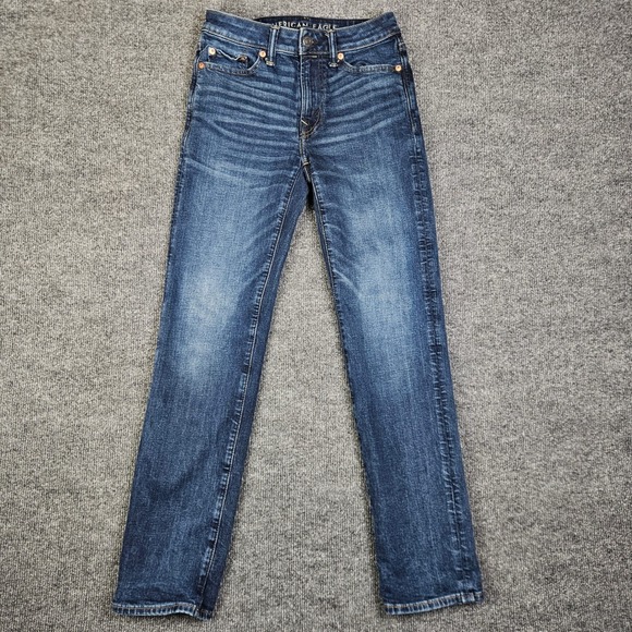 American Eagle Outfitters Other - American Eagle Original Straight Jeans Mens 26x30(29) AIRFLEX+ Dark Wash Stretch